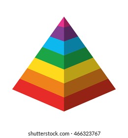 piramid infographic presentation icon vector illustration design