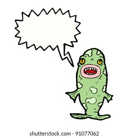 caricatura de piranha