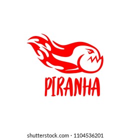 Piranha Logo Design