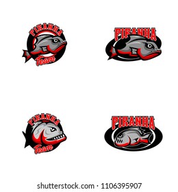 Piranha Logo Design