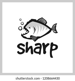 Piranha Logo Design vector