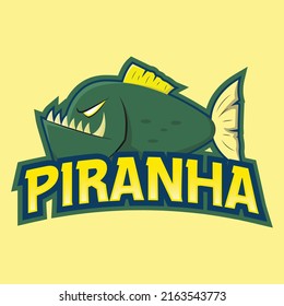 Piranha Mascot Logo Esport, you can use this logo for esport team