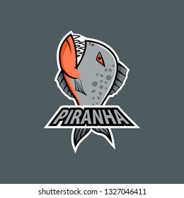 Piranha Mascot Logo Gaming Squad Stock Vector (Royalty Free) 1327046411 ...