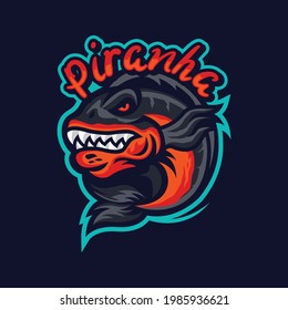 Piranha Mascot Logo for Sport and Esport