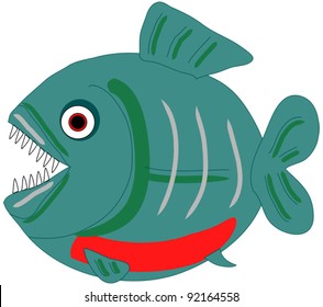Piranha vector clip art