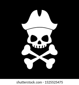 pirat bones vector logo icon
