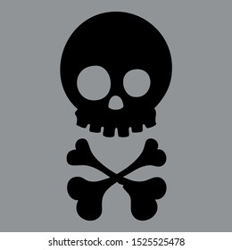 pirat bones vector logo icon