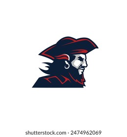 pirate abstract logo modern style