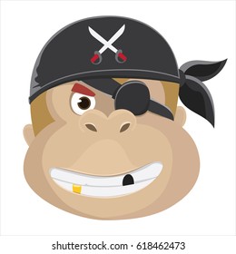 pirate ape vector