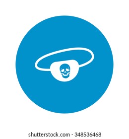 Pirate bandages icon. 
