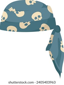 Pirate Bandana Headband Vector Illustration