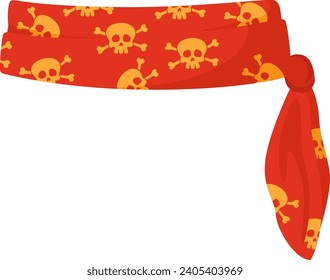 Pirate Bandana Headband Vector Illustration