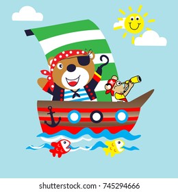 pirate bear cartoon 