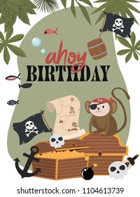 3,182 Happy birthday pirate Images, Stock Photos & Vectors | Shutterstock