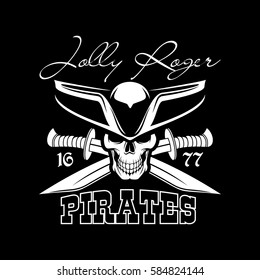 Pirate Black Flag Jolly Roger Symbol Vector De Stock Libre De Regalias Shutterstock