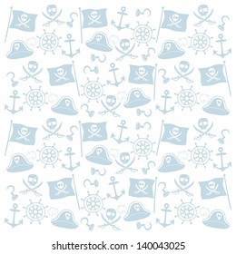 pirate blue repeatable pattern