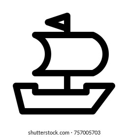 pirate boat sailing