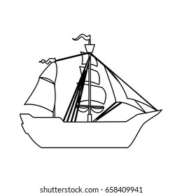 Pirate boat ship