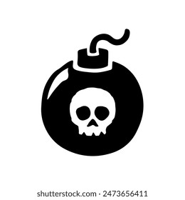 Icono de bomba pirata. Icono de bomba.