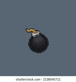 pirate bomb in pixel style