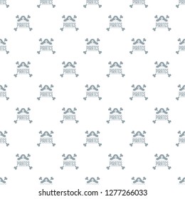 Pirate bone pattern vector seamless repeat for any web design