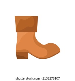 pirate boot design over white