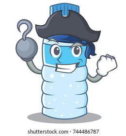 Pirate bottle character cartoon style