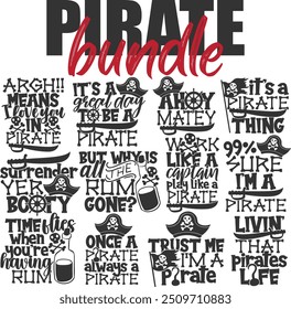 Pacote pirata - Ilustrações piratas