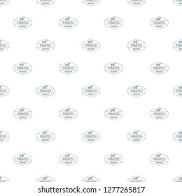 Pirate cannon pattern vector seamless repeat for any web design