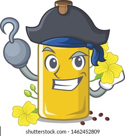 Pirate canola oil isolated with the cartoon