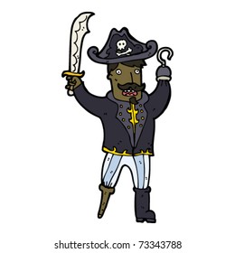 caricatura del capitán del pirata