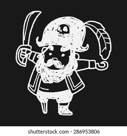 pirate captain doodle