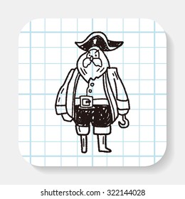 pirate captain doodle