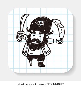 pirate captain doodle