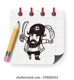 pirate captain doodle