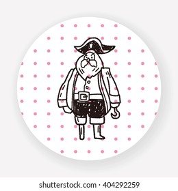 pirate captain doodle