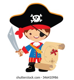 Pirate captain vector illustration 
