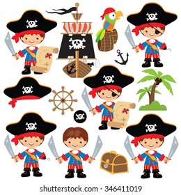 Pirate captain vector illustration 