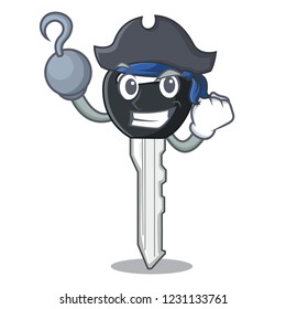 Pirate car keys cartoon isolatedon on shape