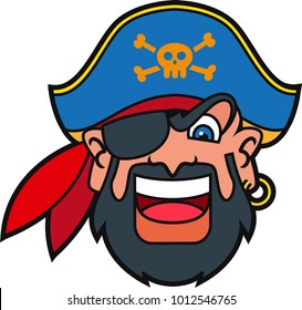 Pirate cartoon character