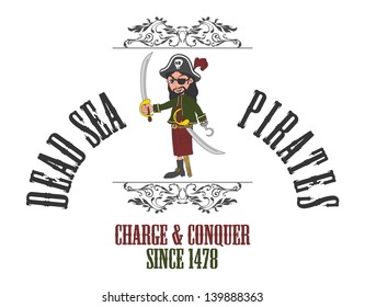 pirate cartoon character dead sea
