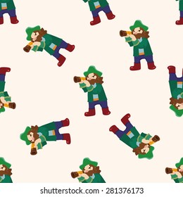 pirate , cartoon seamless pattern background