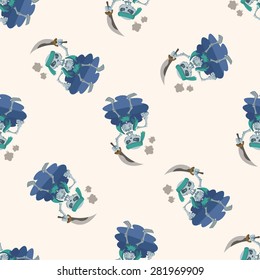 pirate , cartoon seamless pattern background