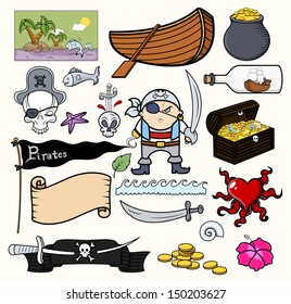 Pirate Cartoons Vector