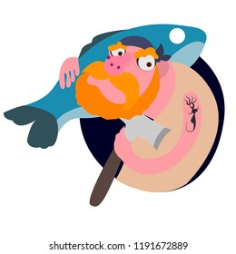pirate caught fish