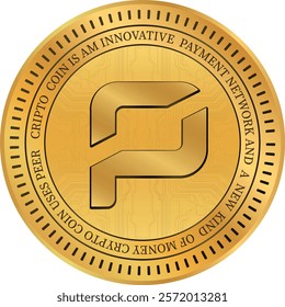 Pirate chain-arrr cryptocurrency illustrations on abstract background. 3d illustrations.