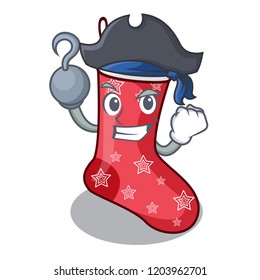 Pirate character christmas sock for decoration christmas
