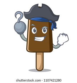 Pirate chocolate ice cream character cartoon