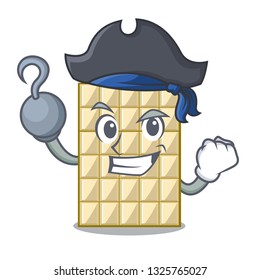 Pirate chocolate white in the shape character