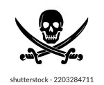 Pirate clipart, isolated on white
